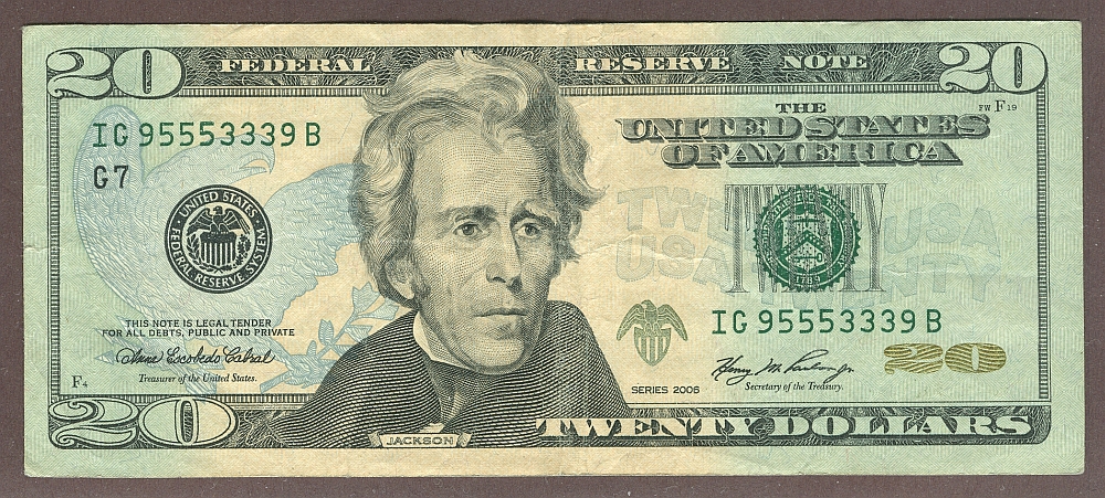 2006 $20 FRN Chicago Fancy Number Note